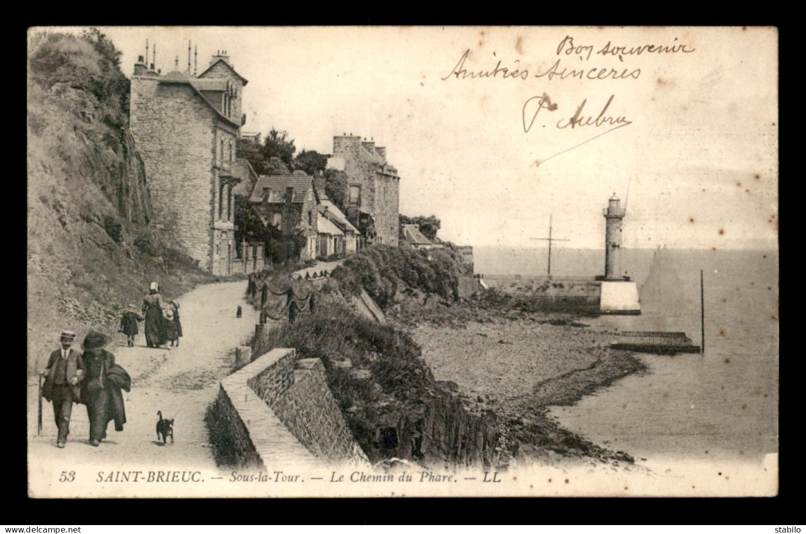 22 - ST-BRIEUC - SOUS-LA-TOUR - LE CHEMIN DU PHARE - Saint-Brieuc