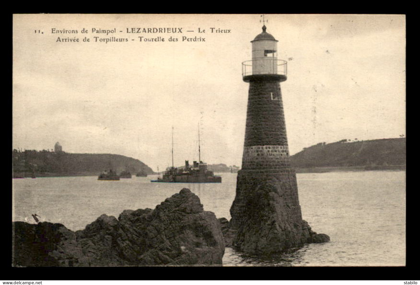 22 - LEZARDRIEUX - LE TRIEUX - TOURELLE DES PERDRIX - CARTE DE SERVICE HENRI PAILLE LA ROCHELLE - VOIR ETAT - Autres & Non Classés