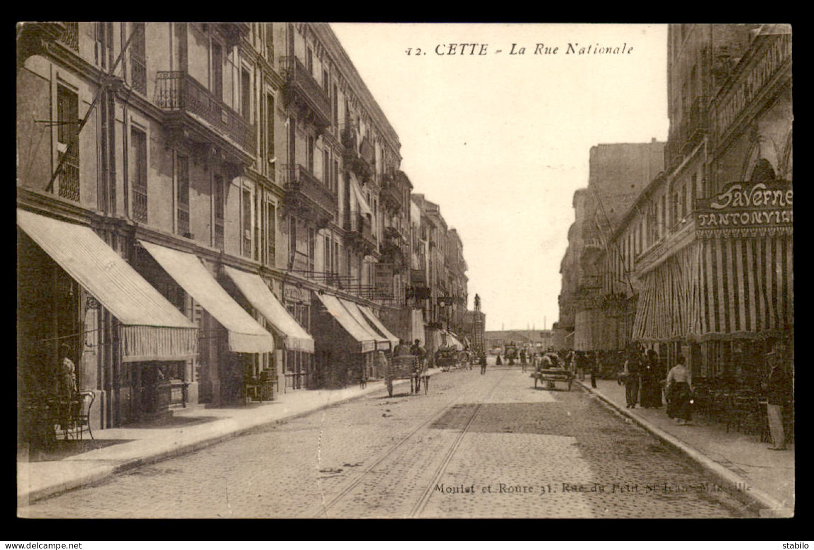 34 - SETE - CETTE - RUE NATIONALE - Sete (Cette)