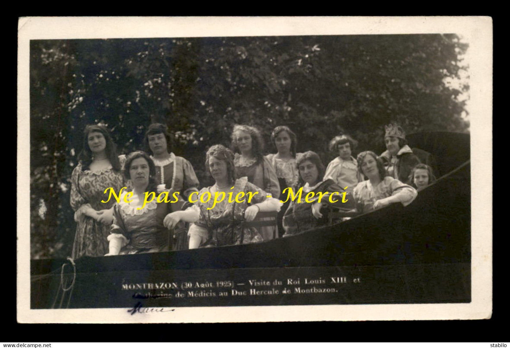 37 - MONTBAZON - FETE DES POILUS LE 30 AOUT 1925 - FEMMES EN COSTUMES - CARTE PHOTO ORIGINALE - Montbazon