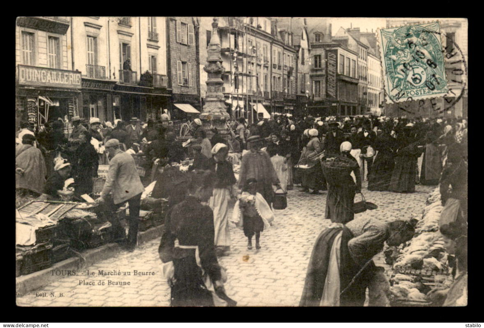 37 - TOURS - LE MARCHE AU BEURRE PLACE DE BEAUNE - Tours