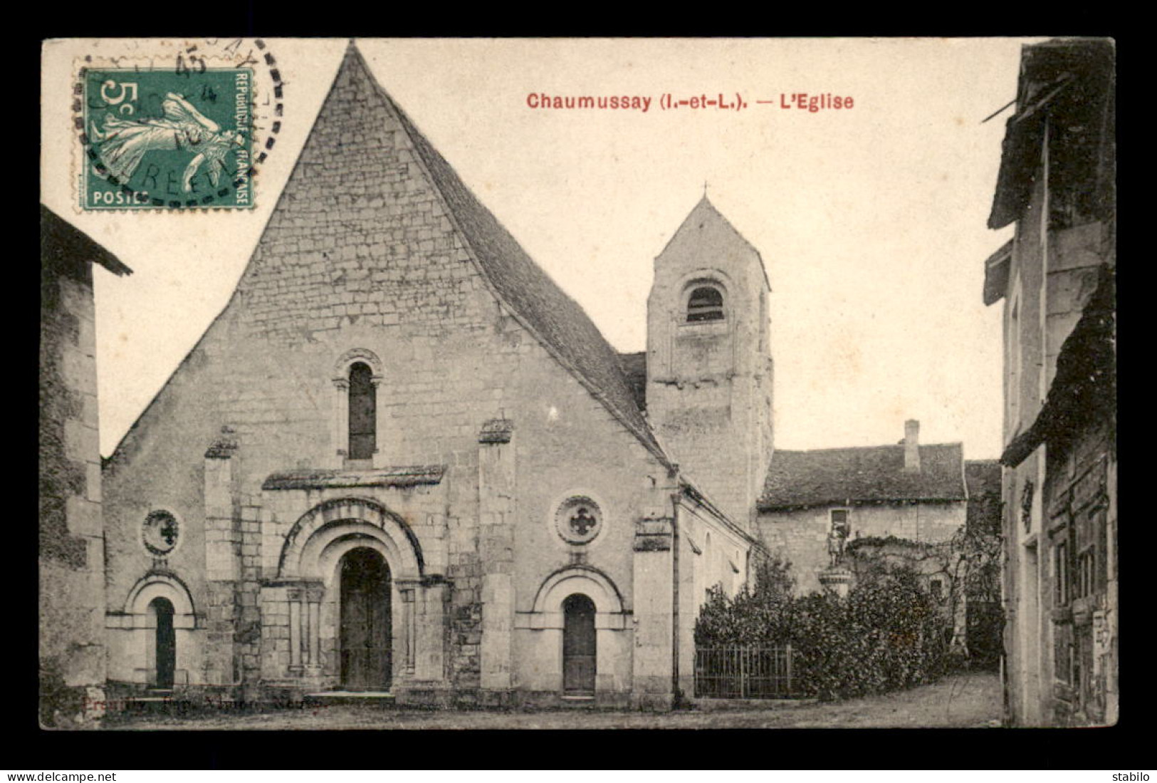 37 - CHAUMUSSAY - L'EGLISE - Autres & Non Classés