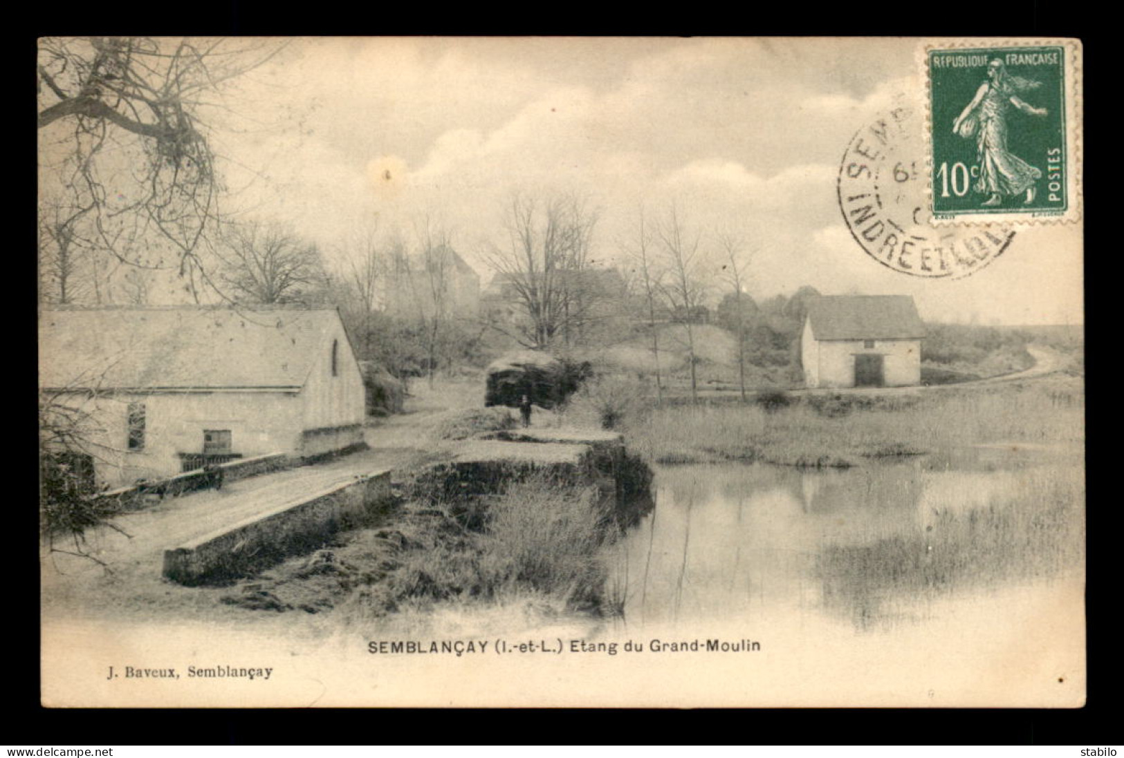 37 - SEMBLANCAY - ETANG DU GRAND MOULIN - Semblançay