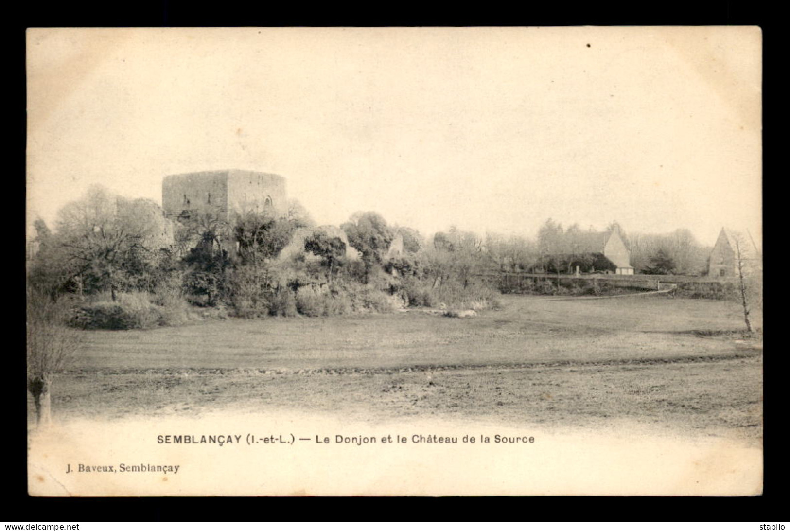 37 - SEMBLANCAY - LE DONJON ET LE CHATEAU DE LA SOURCE - Semblançay