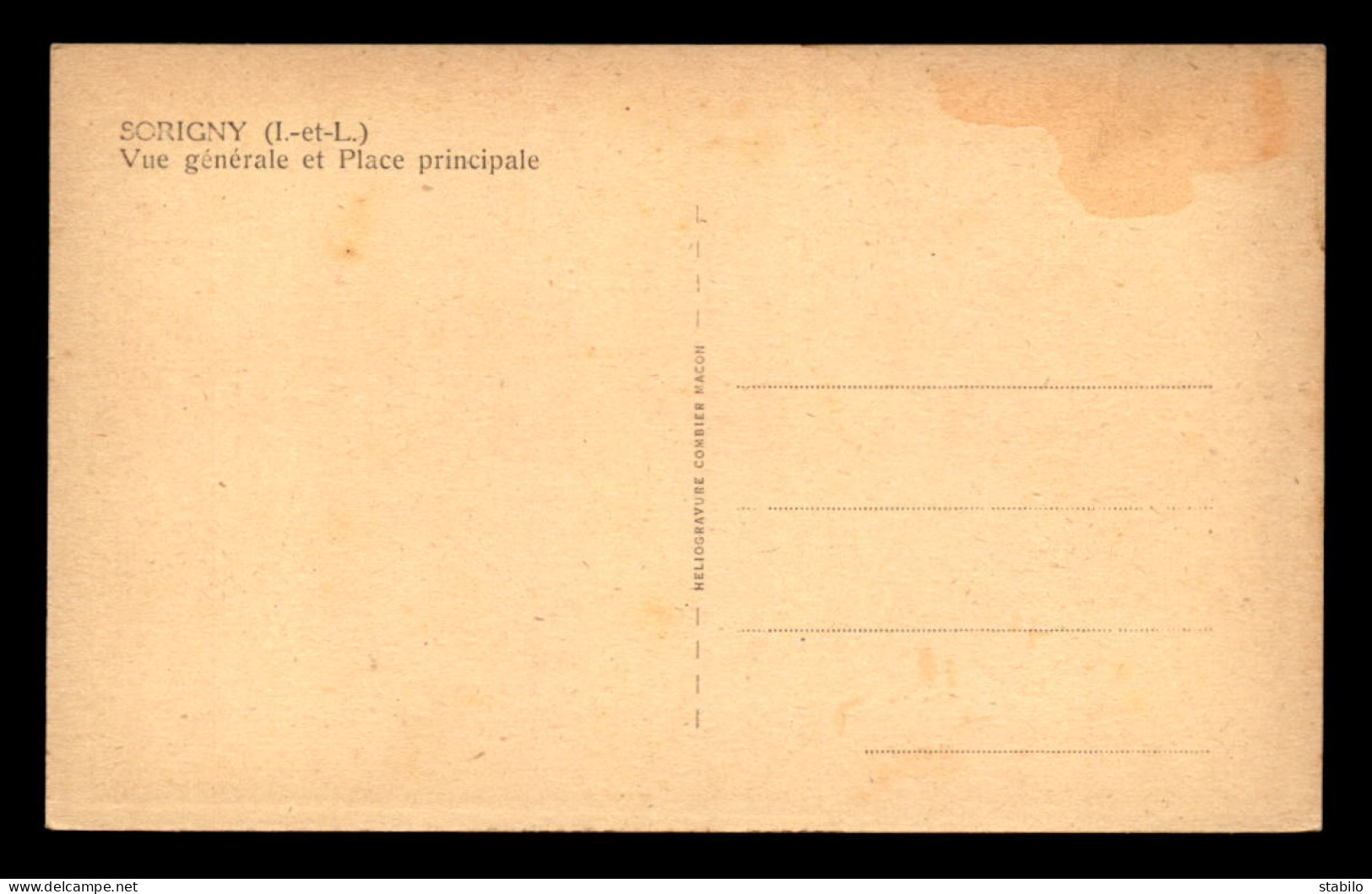 37 - SORIGNY - VUE GENERALE ET PLACE PRINCIPALE - Autres & Non Classés