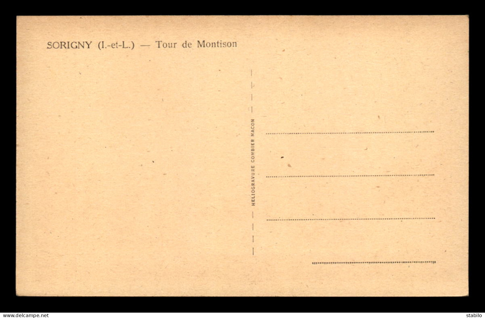 37 - SORIGNY - TOUR DE MONTISON - Other & Unclassified