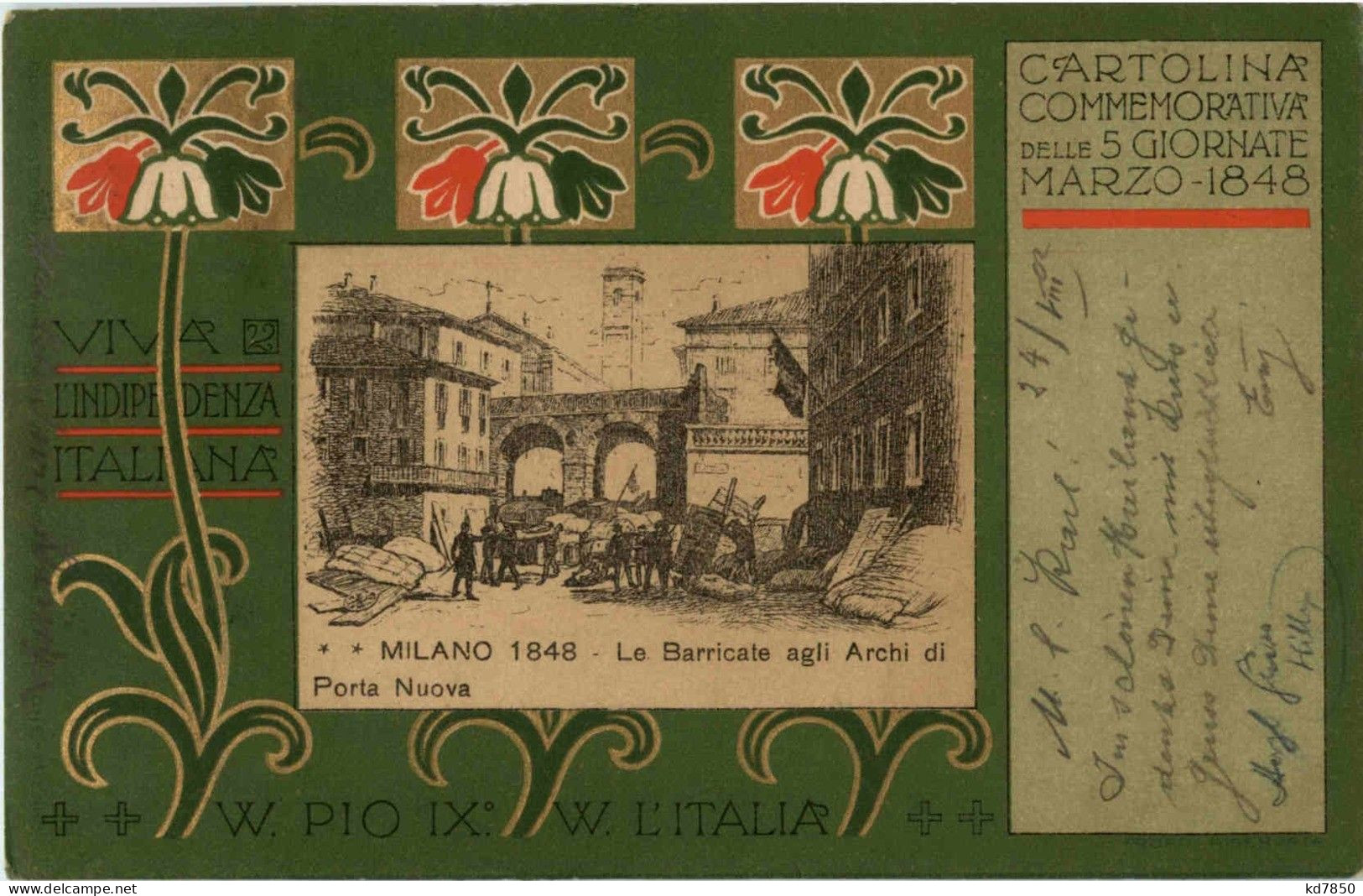 Milano - Cartolina Commemorativa - Milano