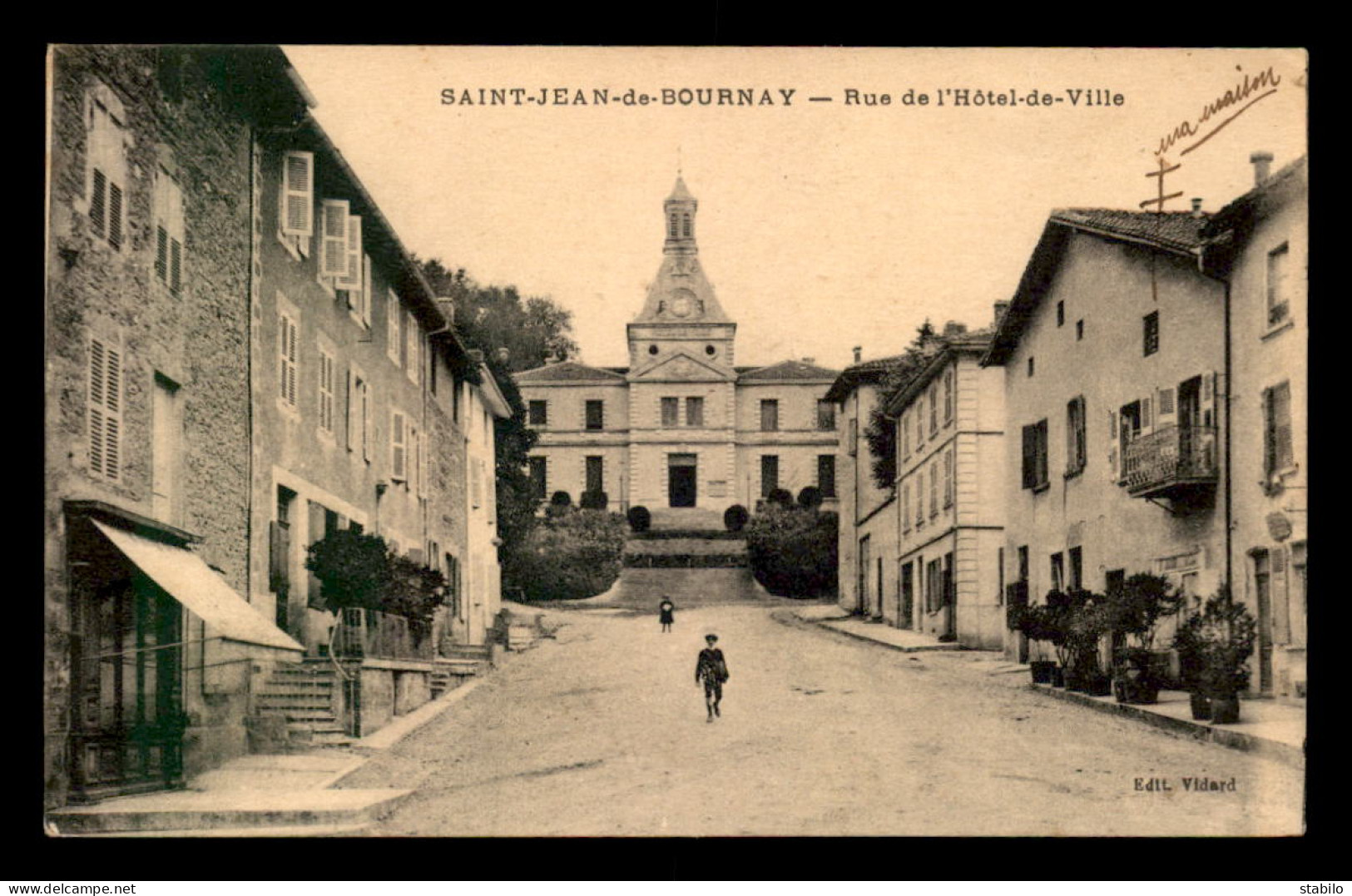 38 - ST-JEAN-DE-BOURNAY - RUE DE L'HOTEL DE VILLE - Saint-Jean-de-Bournay