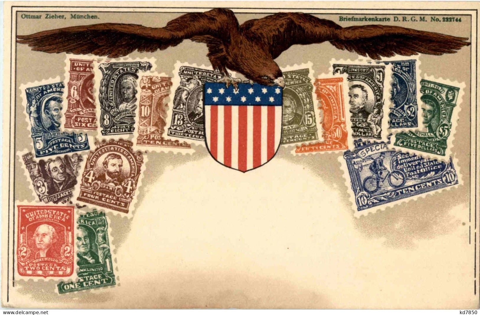 USA - Litho - Stamps - Briefmarken (Abbildungen)