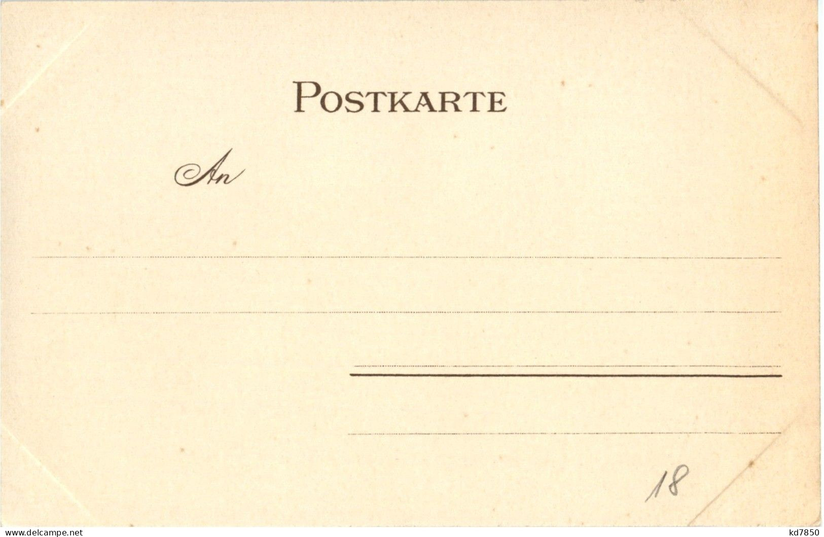 Briefträger Litho - Poste & Postini