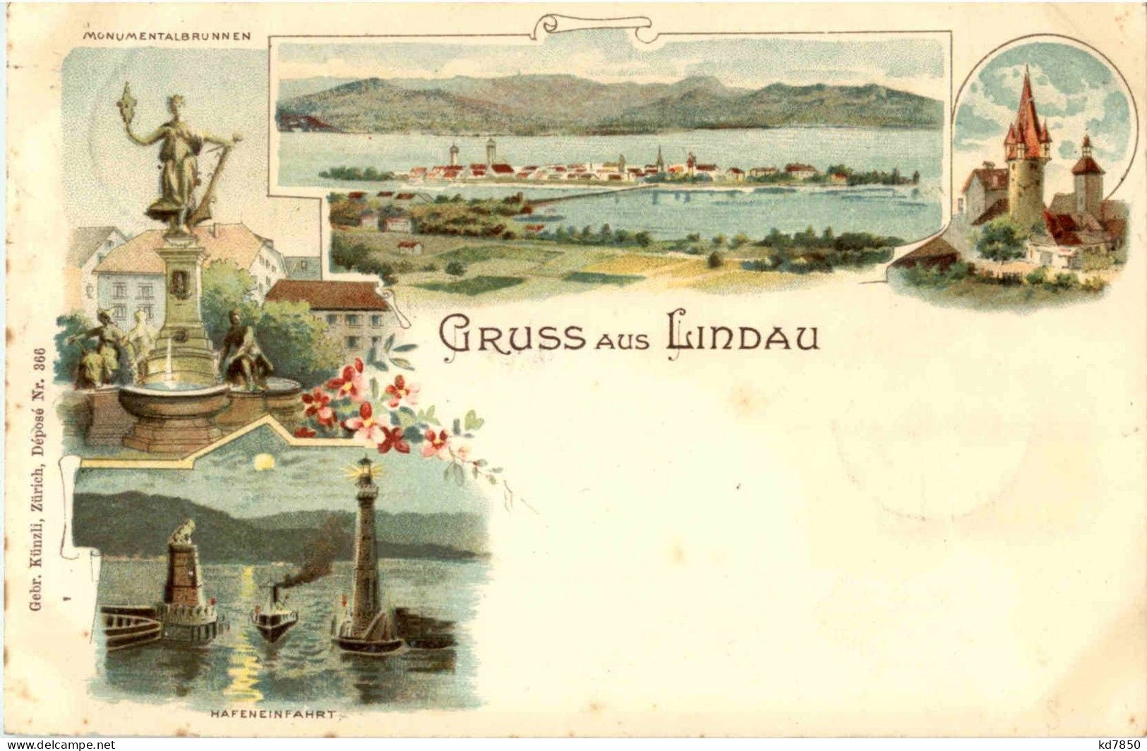 Gruss Aus Lindau - Litho - Lindau A. Bodensee