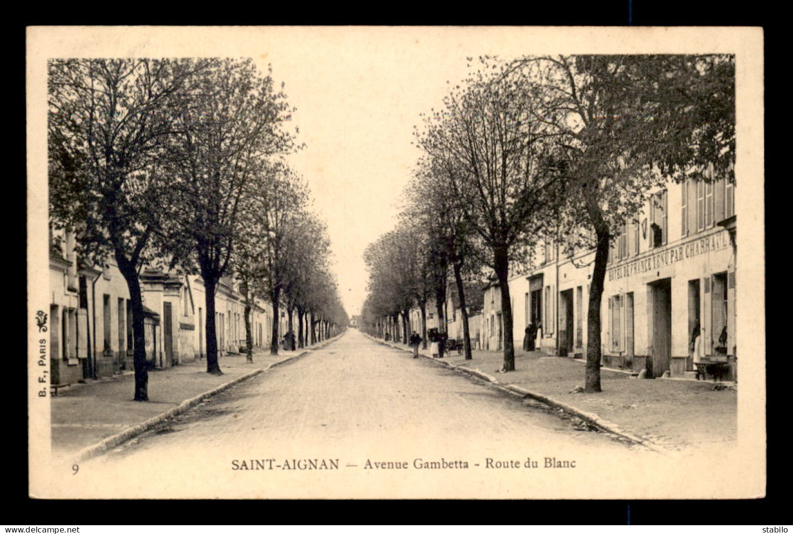 41 - ST-AIGNAN - AVENUE GAMBETTA - ROUTE DU BLANC - HOTEL DE FRANCE TENU PAR CHARRAULT - Saint Aignan