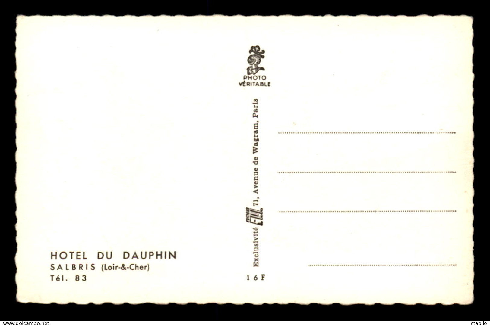 41 - SALBRIS - HOTEL DU DAUPHIN - Salbris