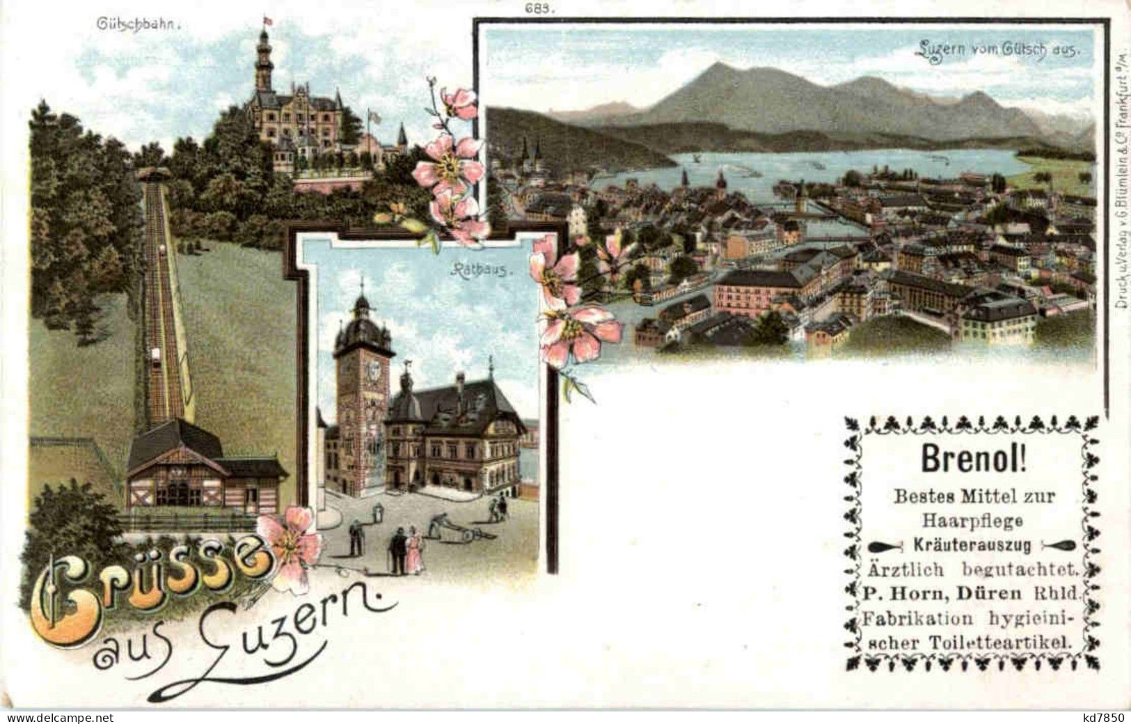Gruss Aus Luzern - Litho - Lucerne