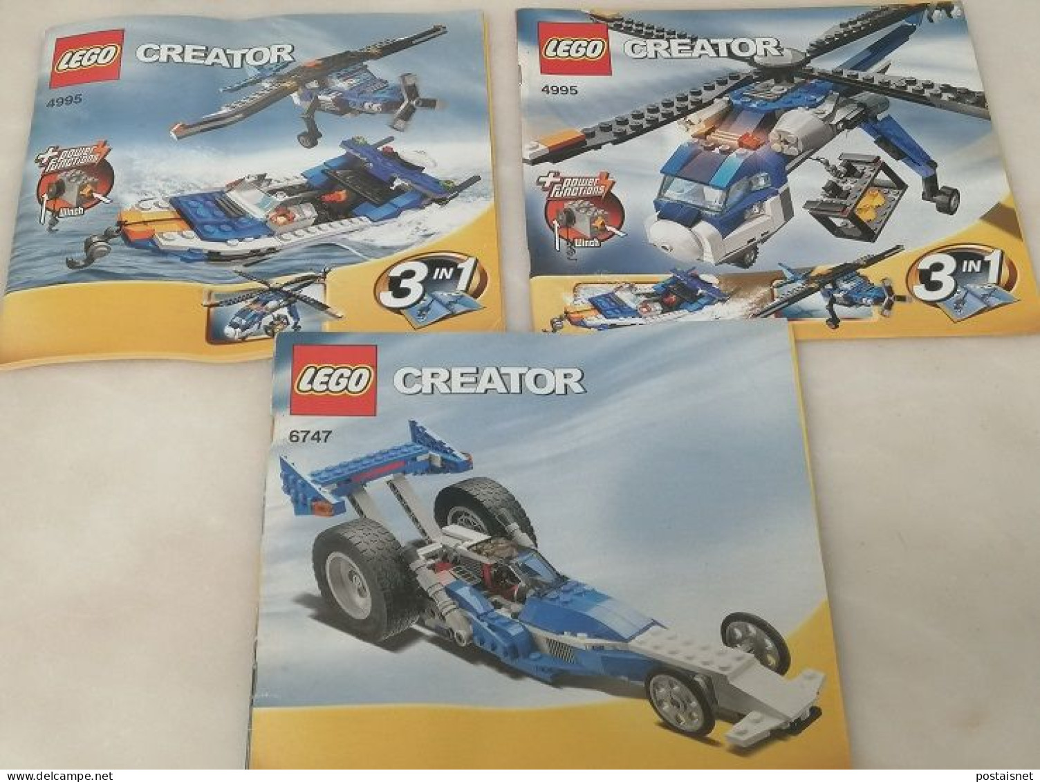 49 LEGO instruction books + 1 repeat and 1 PLAYMOBIL