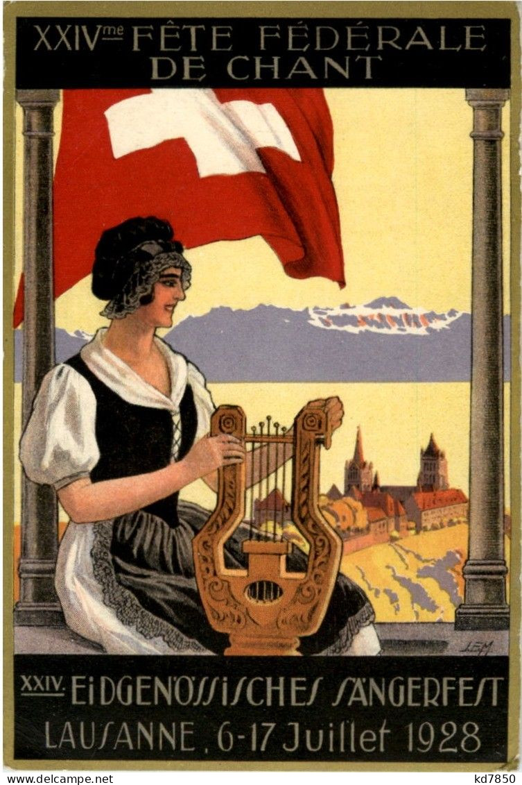 Lausanne - Eidg. Sängerfest 1928 - Lausanne