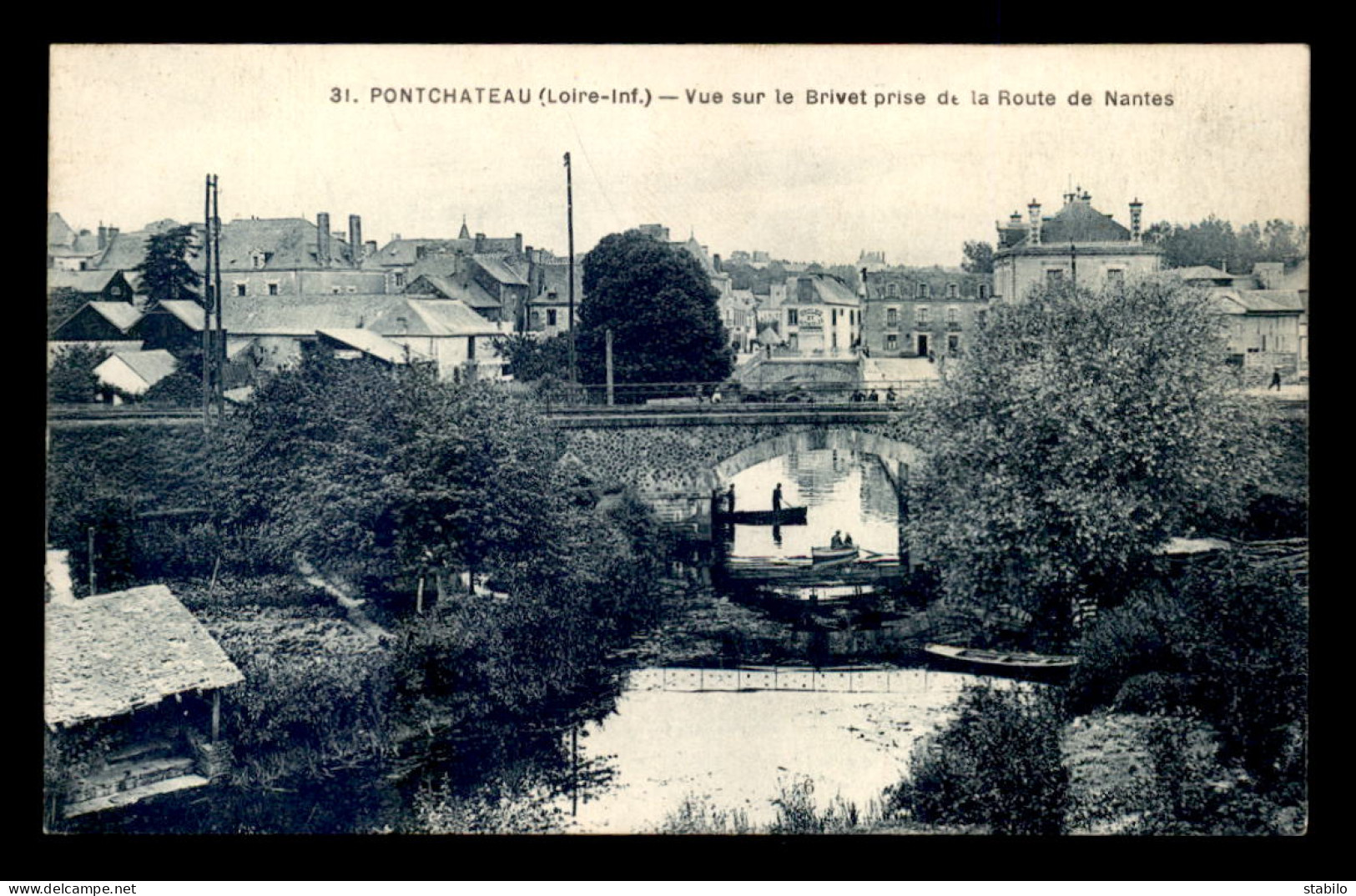 44 - PONTCHATEAU - VUE SUR LE BRIVET PRISE DE LA ROUTE DE NANTES - Pontchâteau