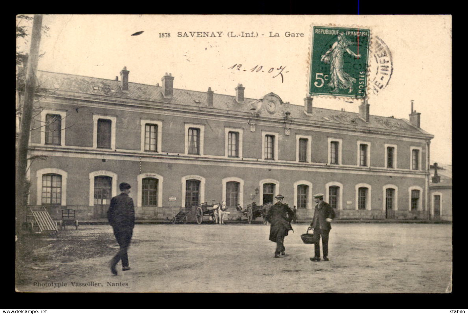 44 - SAVENAY - FACADE DE LA GARE DE CHEMIN DE FER - Savenay