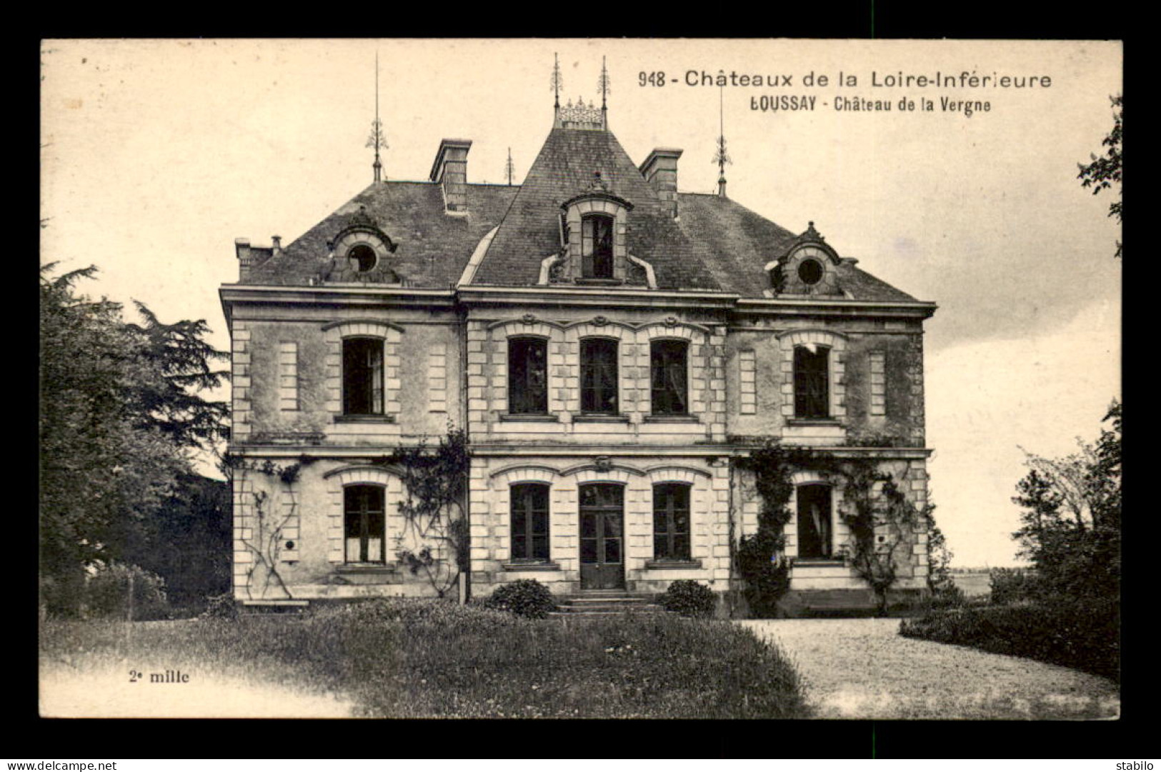 44 - BOUSSAY - CHATEAU DE LA VERGNE - Boussay