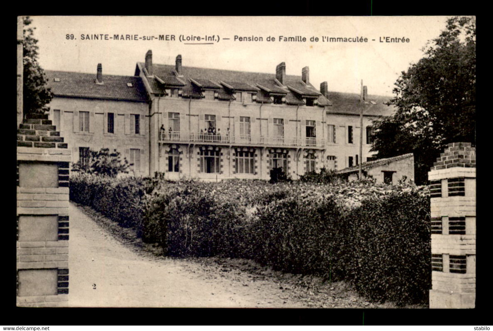 44 - STE-MARIE-SUR-MER - PENSION DE FAMILLE DE L'IMMACULEE - Sonstige & Ohne Zuordnung