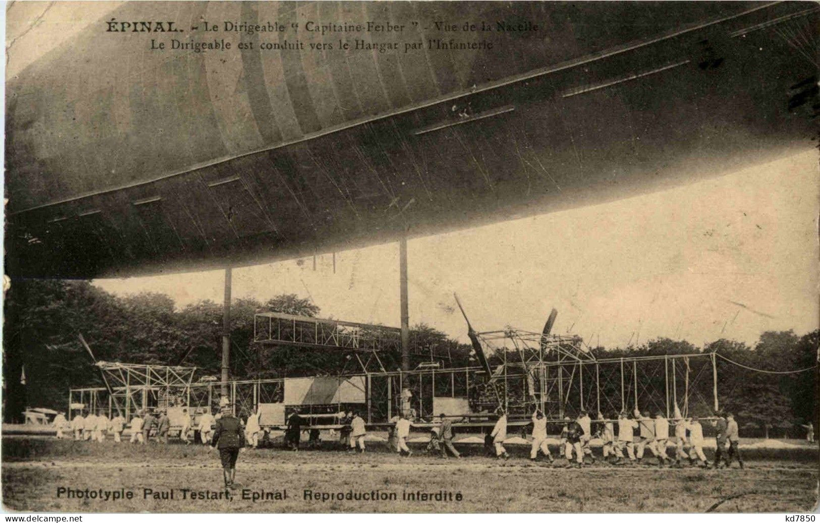 Epinal - Le Dirigeable Captaine Ferber - Airships