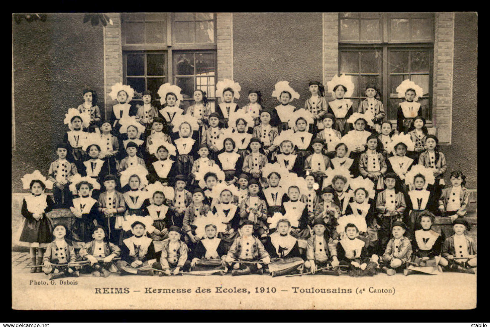 51 - REIMS - KERMESSE DES ECOLES 1910 - TOULOUSAINS 4E CANTON - Reims