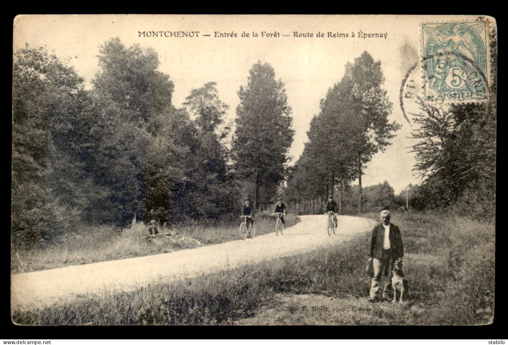 51 - VILLERS-ALLERAND - MONTCHENOT - ENTREE DE LA FORET - ROUTE DE REIMS A EPERNAY - Andere & Zonder Classificatie