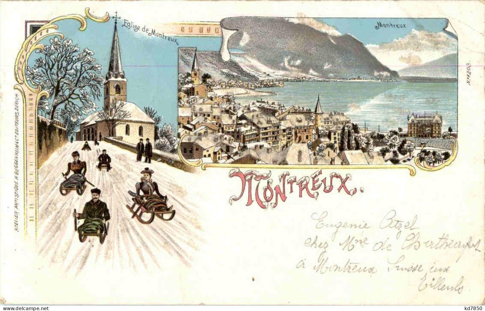 Montreux - Litho Mit Glitter - Montreux