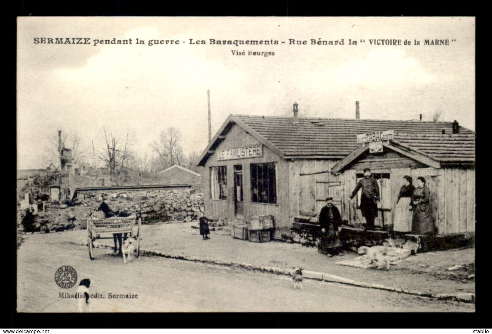 51 - SERMAIZE-LES-BAINS - LES BARAQUEMENTS DE LA RUE BENARD - LE FAMILISTERE - Sermaize-les-Bains