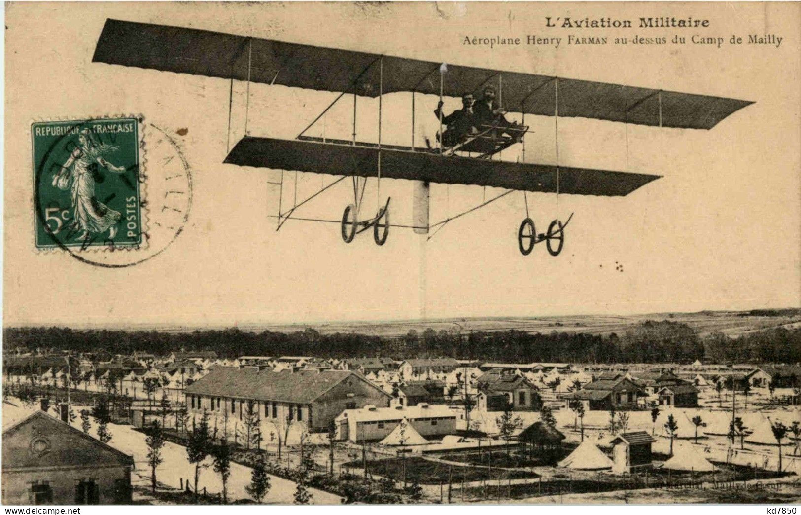 Aeroplane Henry Farman - Camp De Mailly - ....-1914: Précurseurs