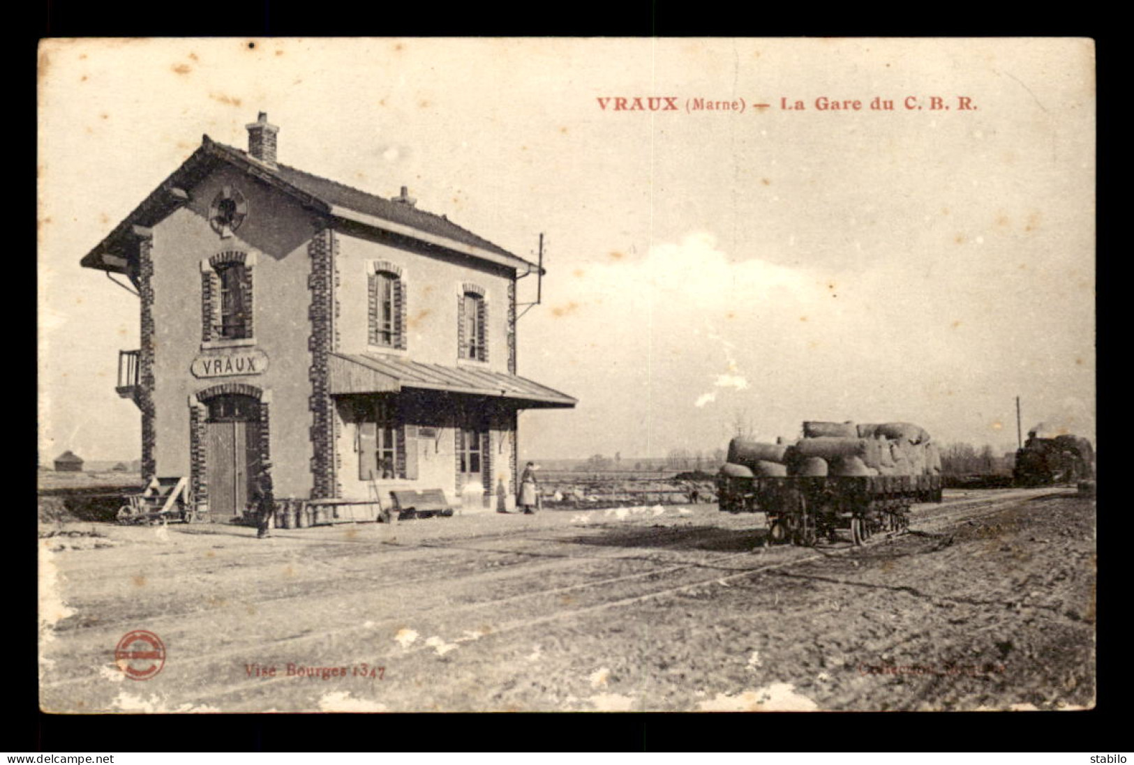 51 - VRAUX - LA GARE U C.B.R. -  CHEMIN DE FER - VOIR L'ETAT - Altri & Non Classificati