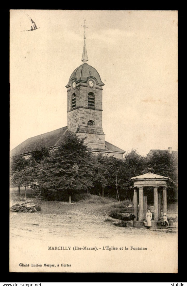 52 - MARCILLY - L'EGLISE ET LA FONTAINE - Other & Unclassified