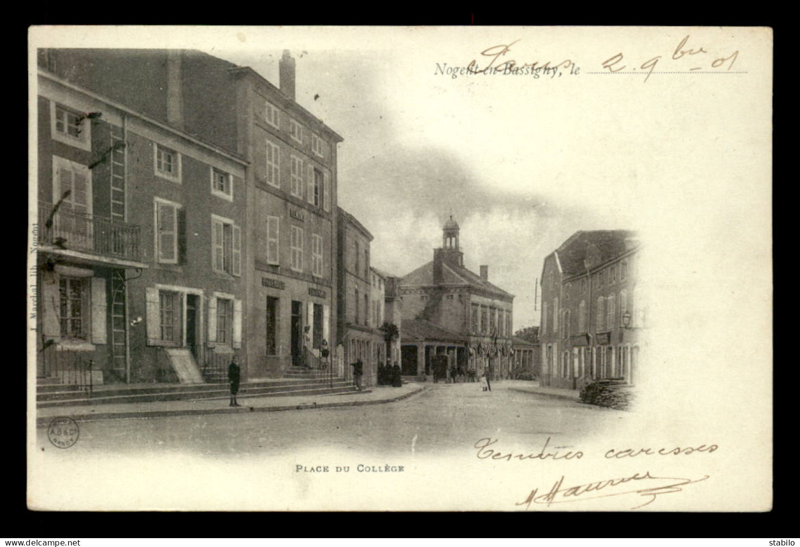 52 - NOGENT-EN-BASSIGNY - PLACE DU COLLEGE - PHARMACIE REMOND - Nogent-en-Bassigny