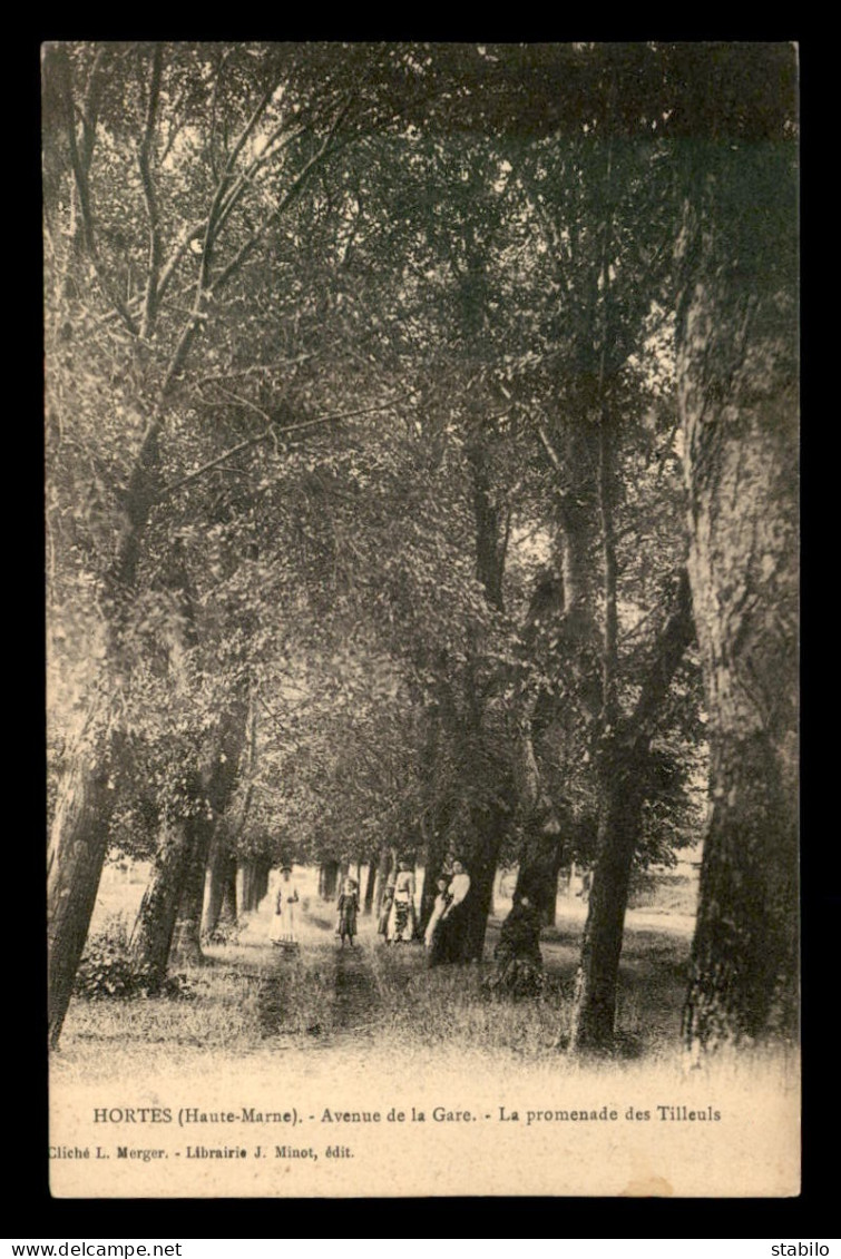 52 - HORTES - AVENUE DE LA GARE - LA PROMENADE DES TILLEULS - ARBRES - Altri & Non Classificati