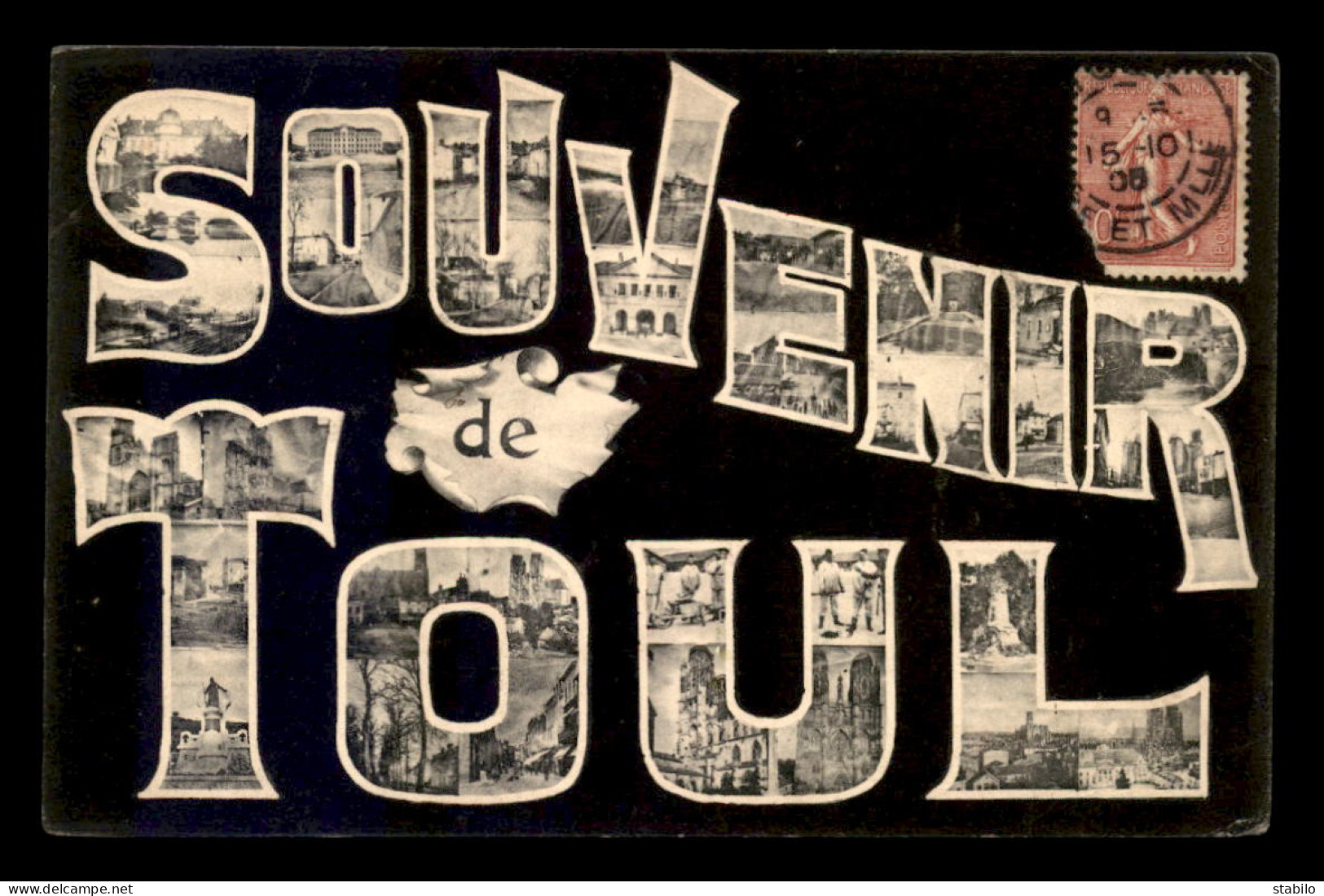 54 - TOUL - SOUVENIR - LETTRES MULTIVUES - Toul