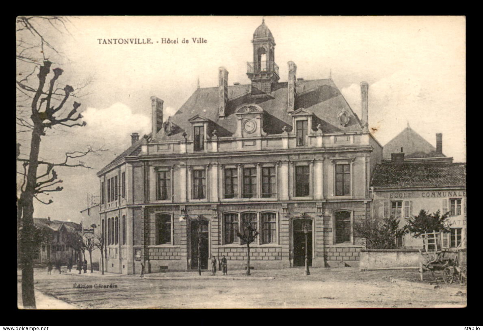 54 - TANTONVILLE - HOTEL DE VILLE ET ECOLE COMMUNALE - Andere & Zonder Classificatie