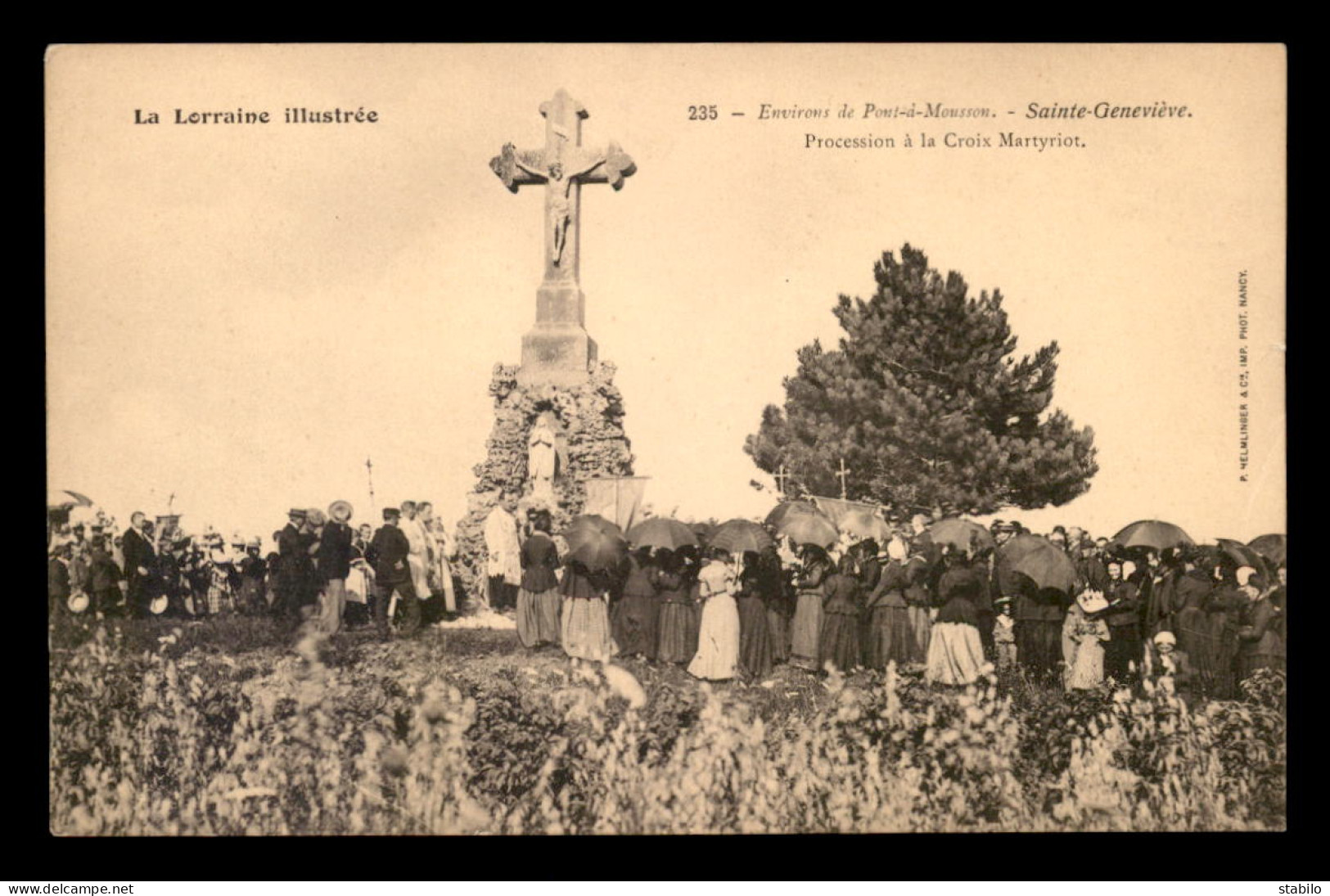 54 - STE-GENEVIEVE - PROCESSION A LA CROIX MARTYRIOT - Sonstige & Ohne Zuordnung