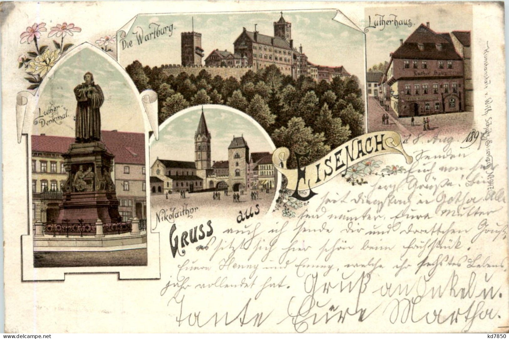 Gruss Aus Eisenach - Litho - Eisenach