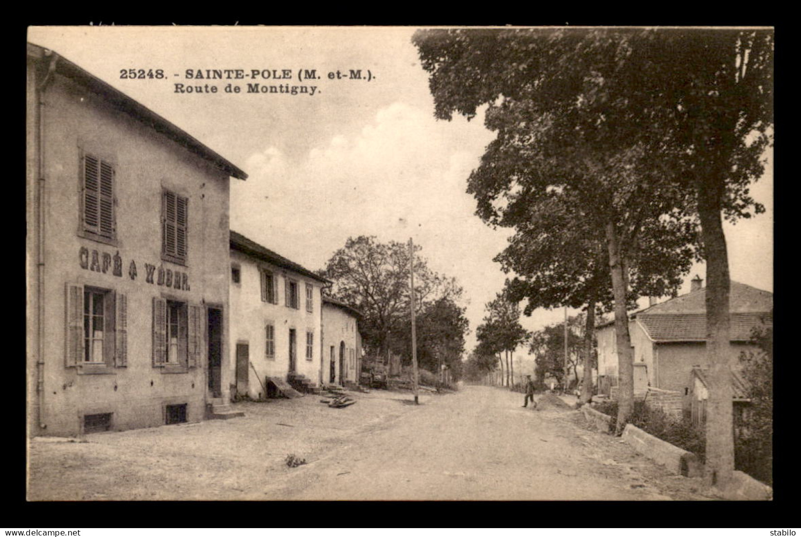 54 - STE-POLE - ROUTE DE MONTIGNY - CAFE  - Sonstige & Ohne Zuordnung