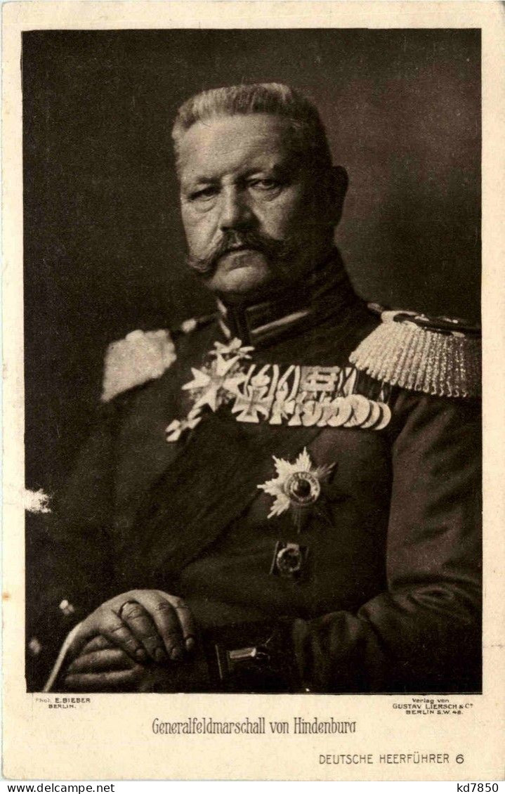 Von Hindenburg - Politische Und Militärische Männer