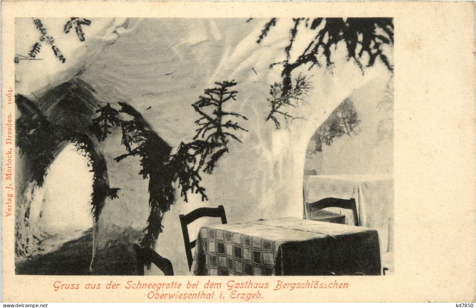 Oberwiesenthal - Gruss Aus Der Schneegrotte Bei Dem Gasthaus Bergschlöschen - Oberwiesenthal