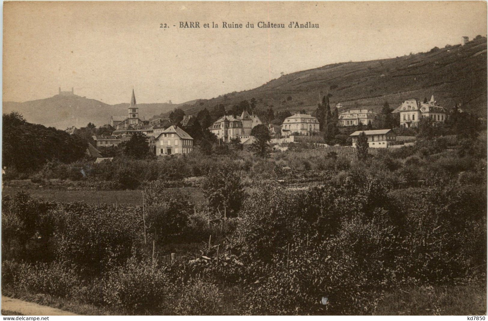 Barr Et La Ruine Du Chateau D Andlau - Barr