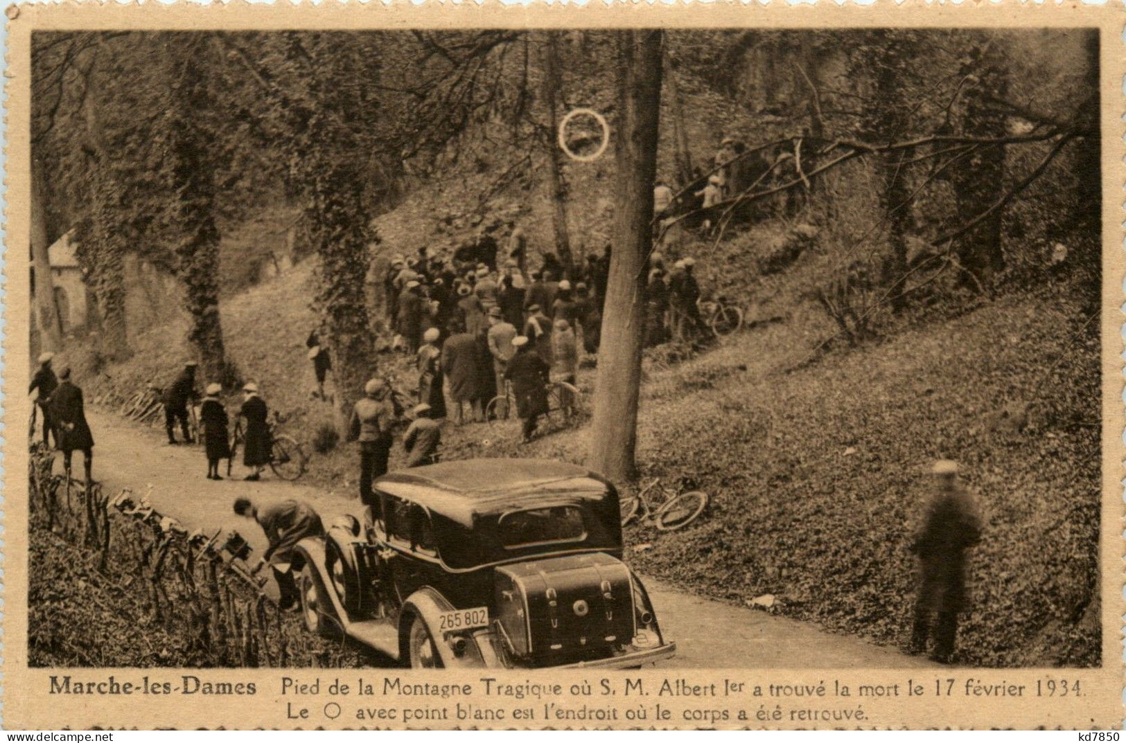 Marche-les Dames - Vieux Bon Dieu - Albert I Roi Des Belges A Trouve La Mort 1934 - Altri & Non Classificati
