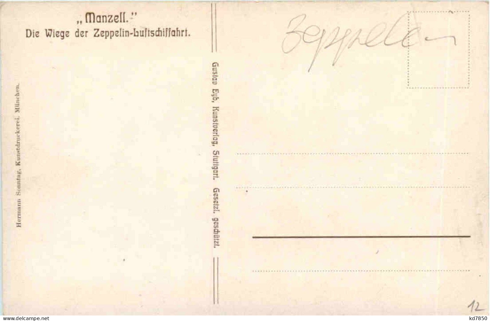 Manzell - Die Wiege Des Zeppelin Luftschiffahrt - Dirigeables