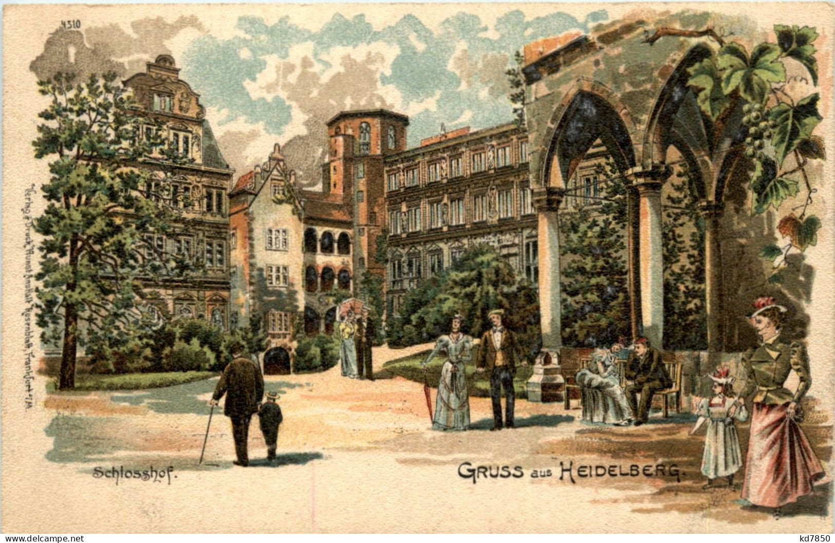 Gruss Aus Heidelberg - Litho - Heidelberg