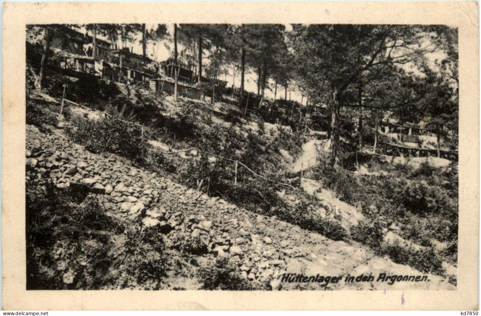 Hüttenlager In Den Argonnen - Feldpost - Weltkrieg 1914-18