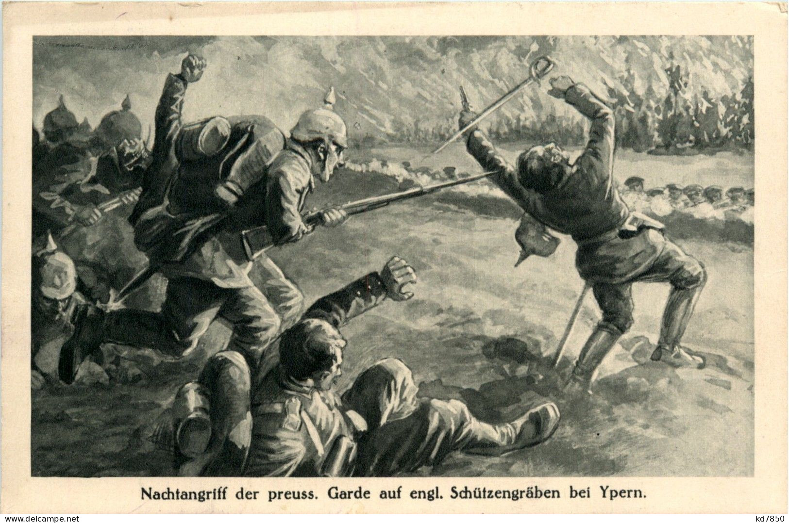 Nachtangriff Der Preussischen Garde Bei Ypern - Ieper