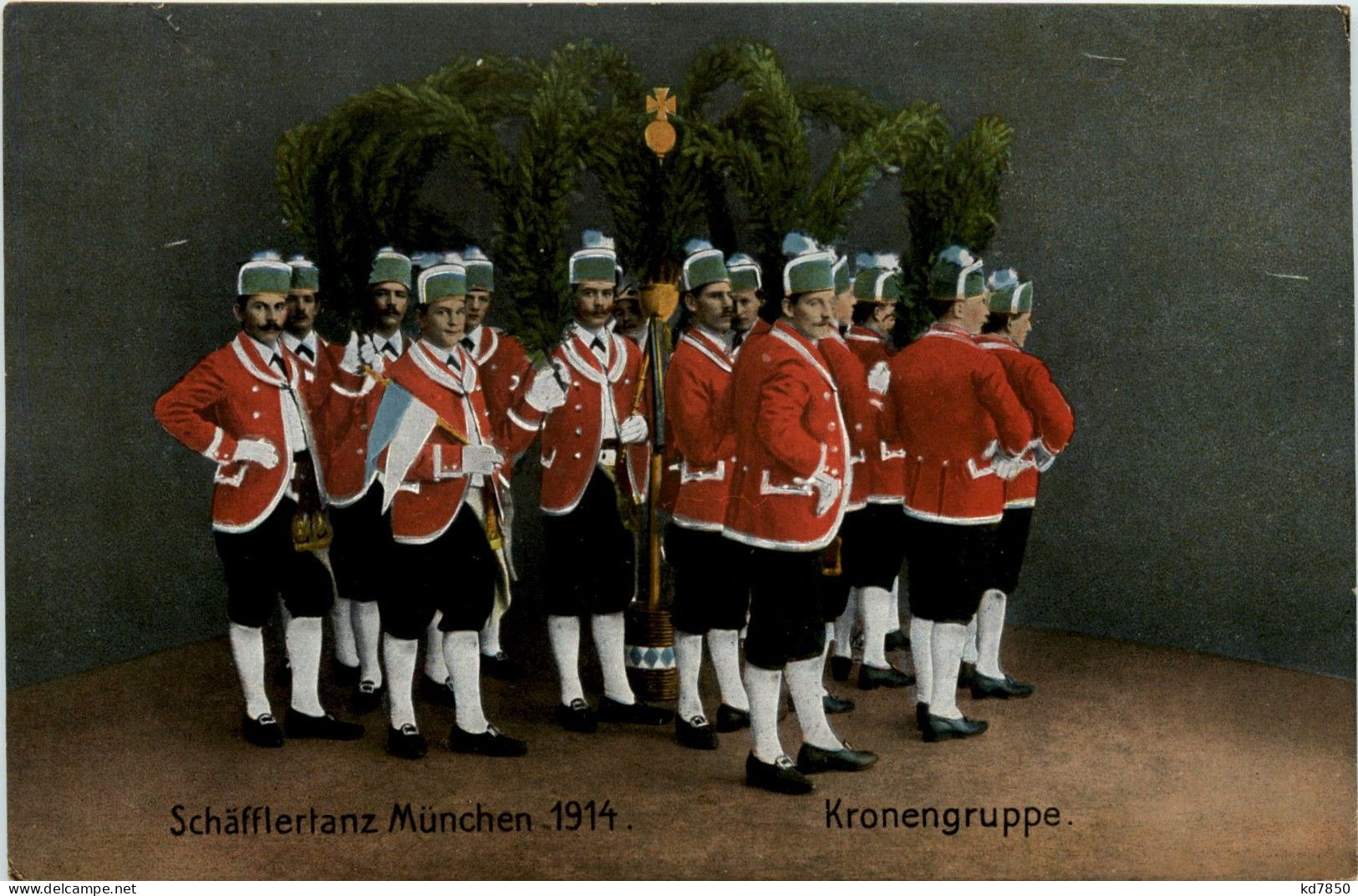 Schäfflertanz München 1914 - Kronengruppe - Muenchen