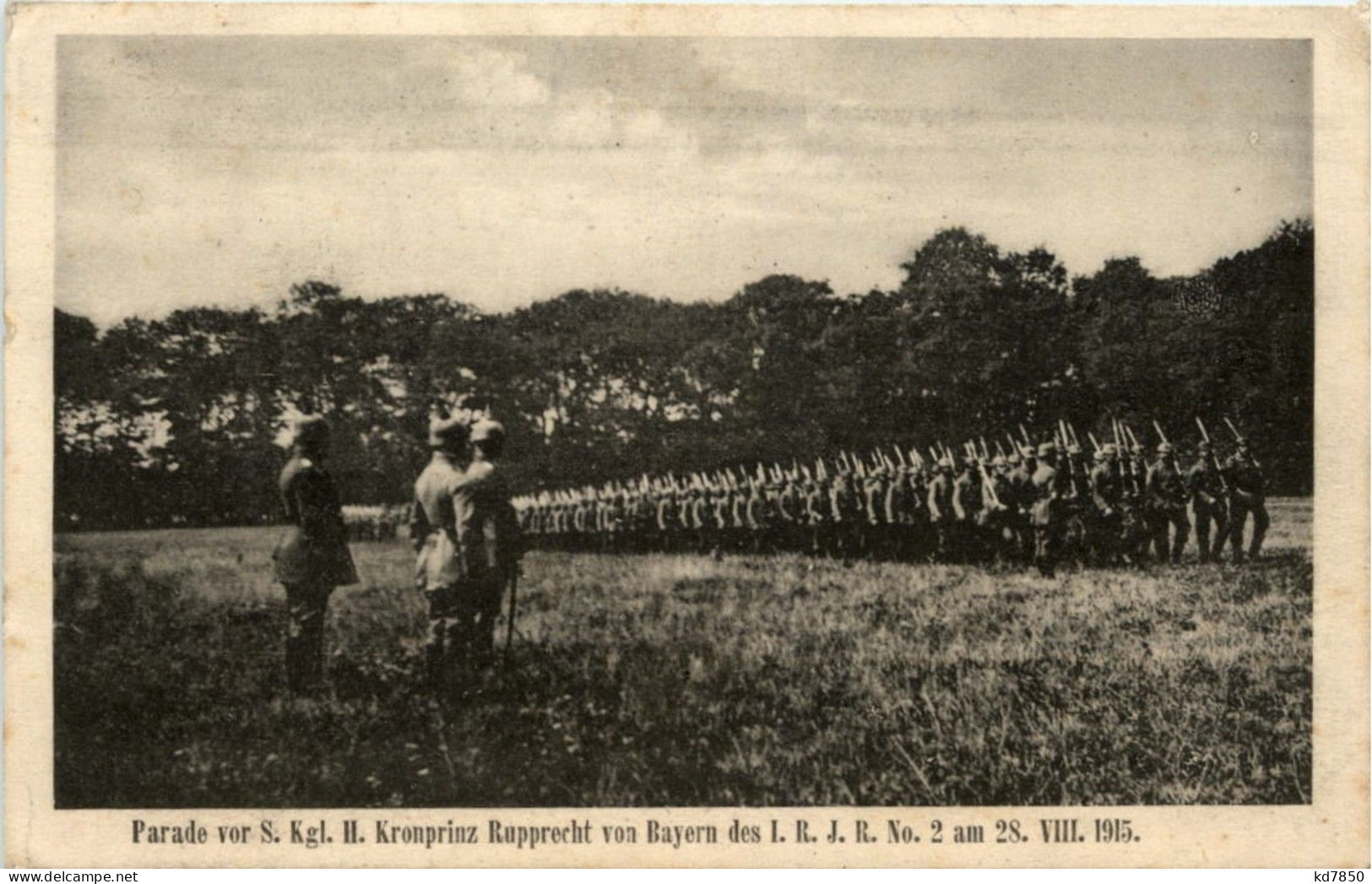 Parade Von Kronprinz Rupprecht Von Bayern - Feldpost - Familles Royales