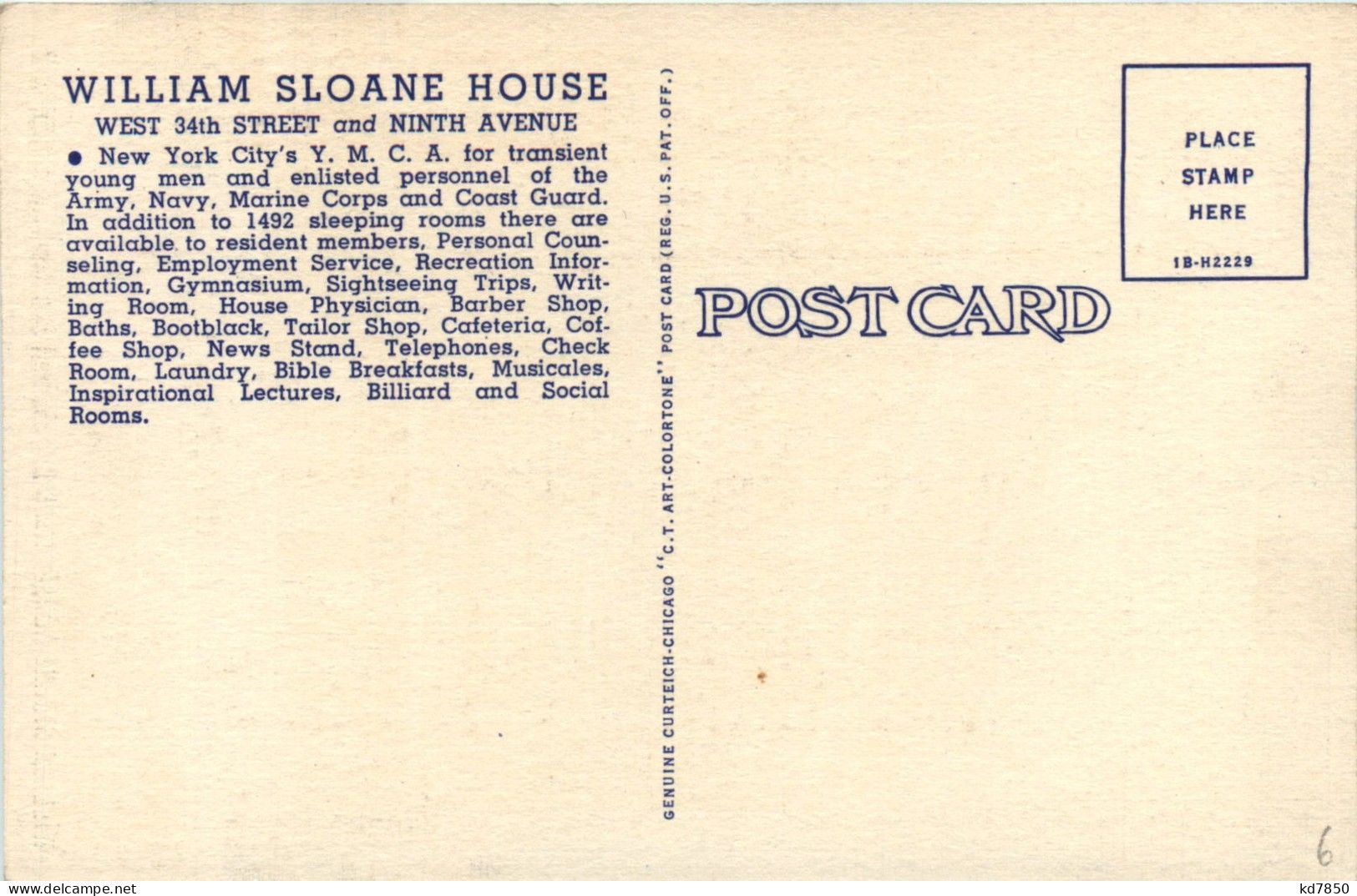 New York - William Sloane House YMCA - Altri & Non Classificati